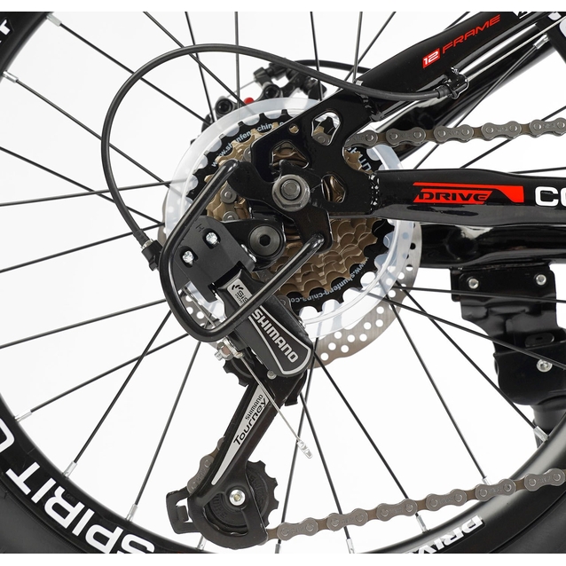 Велосипед 20 ST Corso «SPIRIT» ST-20316 сталь 12", (к-т SHIMANO) чорно-червоний фото westvelo.com