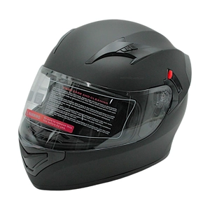 Мото шолом, закритий (L 59-60) "888" чорний, матовий, вмонтовані окуляри