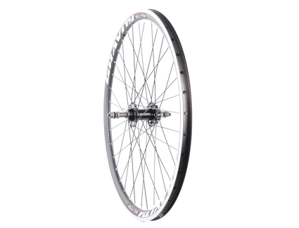 Колесо 26 зад, обід 2-ний чорний, вт. ST. SHUNFENG, диск 6 болтів,пром-підшипник, чорна спиця