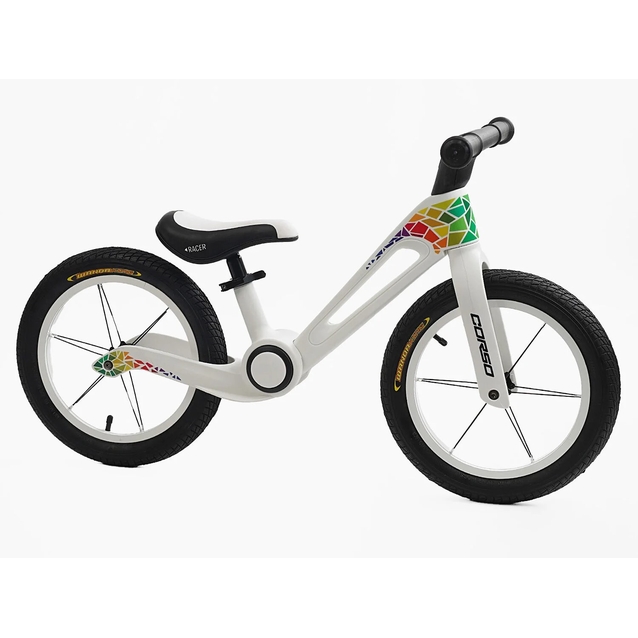 Велобіг 14 Corso надувні колеса, нейлонова складна рама NL-19903 білий фото westvelo.com