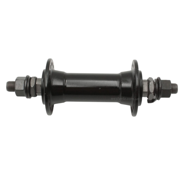 Втулка мтв передня, алюмінієва, пром підшипниках, чорна, SHUNFENG (14Gx36H) фото westvelo.com