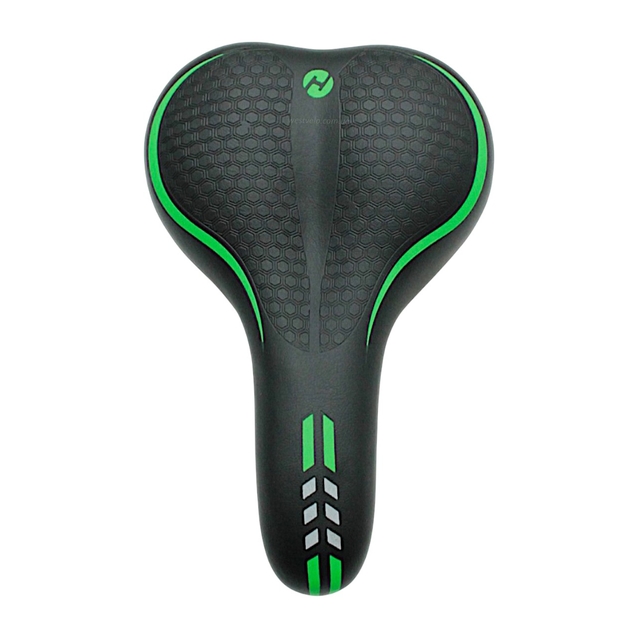 Сідло мтв TR-6 "Сота" чорно-зелене фото westvelo.com