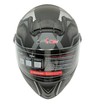 Мото шолом, закритий (S 55-56) F2 М61 чорно-сірий, матовий з відкидними окулярами фото westvelo.com