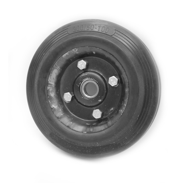 Колесо для візка 200mm (50-100) під вісь Ø20mm, широке, на 1 підшипник фото westvelo.com
