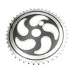 Зірка шатунів передня BMX-2 чорно-сіра, на 44Т фото westvelo.com