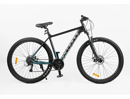Велосипед 29 AL Corso «ANTARES» AR-94087 алюміній 21", (к-т SHIMANO) чорно-синій