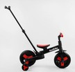 Велобіг-трансформер, 2-кол з батьківською ручкою, PU 10 BestTrike алюміній 23031 чорно-червоний, складний, батьківська ручка, знімні педалі фото westvelo.com