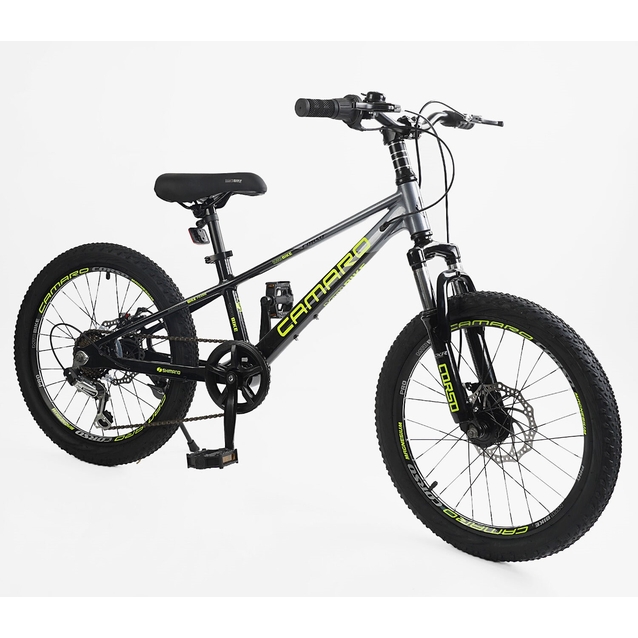 Велосипед 20 MG Corso «CAMARO» CM-76452 магній 11", (к-т SHIMANO) графітовий фото westvelo.com