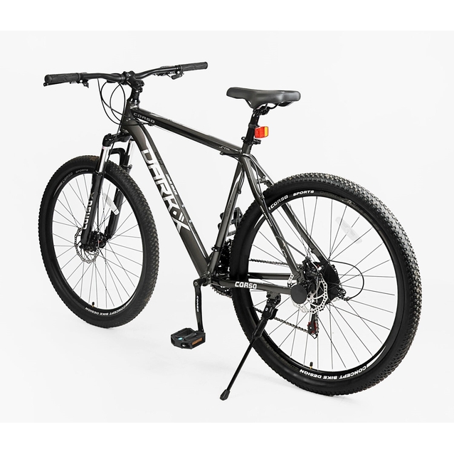 Велосипед 29 AL Corso «DARK-X» DX-29827 алюміній 21", (к-т SHIMANO) графітовий фото westvelo.com