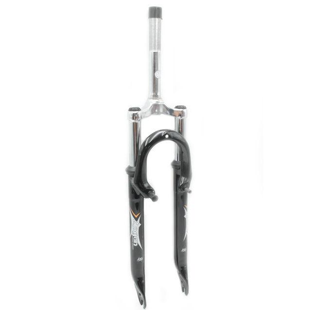 Вилка 26 аморт. різьб. LOGAN №720 V-brake шток L-180mm р.з L-85mm чорна фото westvelo.com