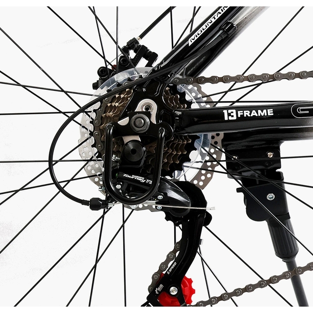 Велосипед 26 AL Corso «GTR-3000» GTR-50044 алюміній 13", (к-т SHIMANO) чорно-сірий фото westvelo.com