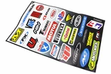 Наклейки "MOTORSPORТ" 29шт (43х28см), набір на планшеті фото westvelo.com