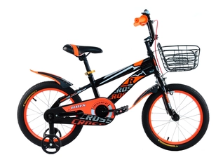 Дитячий велосипед 16 ST Crossride «BRIX» чорно-помаранчевий