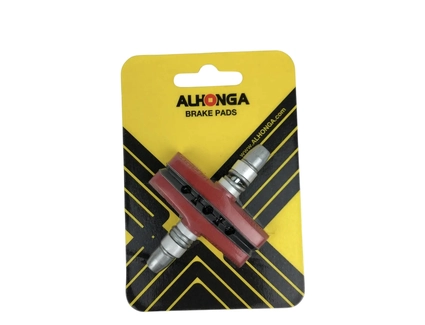 Колодки гальмівні V-brake ALHONGA червоні