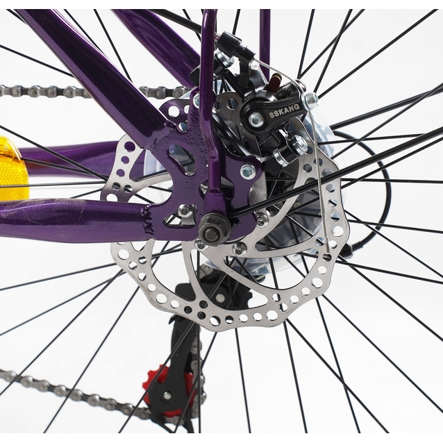 Міський велосипед 26 ST Corso «VIOLA» VL-26914 сталь 17", (к-т SHIMANO) темно фіолетовий фото westvelo.com