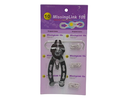 Знімач для зняття, установки замка ланцюга (на блістері) + 3 Замка ланцюга спорт 10s Missing Link