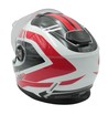 Мото шолом, закритий (S 55-56) BLD-М65 інтеграл, білий глянець з червоно-чорним малюнком фото westvelo.com