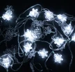 Гірлянда 5 м, 28 лампочок, «Сніжинки» біла, від мережі 220V  (C 23455-101) фото westvelo.com