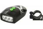 Фара на батарейках + сигнал (YC-037)  3 діоди фото westvelo.com