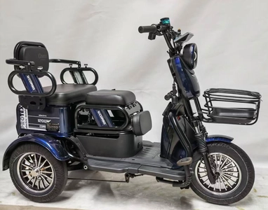 Трицикл Corso «PROTEX» PRX-801623, двигун 1200W, акумулятор 72V/23Ah графеновий, синій + 1 ящик. акум, колеса 10"