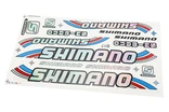 Наклейки "SHIMANO" 13шт (34х20см), набір на планшеті фото westvelo.com