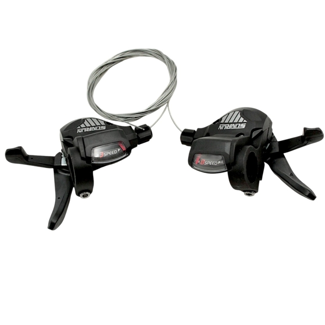 Манетки 3+8 шв.(пів автомат) SUNRUN SL-KD-35 фото westvelo.com