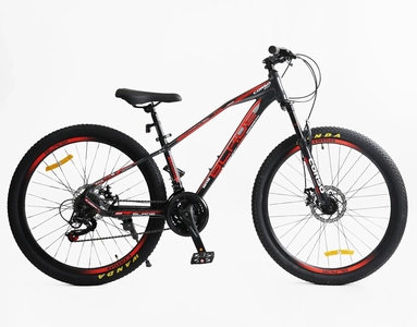 Велосипед 26 AL Corso «BLADE» BD-26188 алюміній 13", (к-т SHIMANO) чорно-червоний