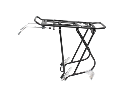 Багажник 26 алюмінієвий посилений з трьох труб, чорний