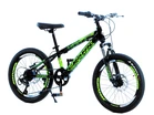Велосипед 20 ST Corso «CRANK» CR-20247 сталь 11", (к-т SHIMANO) чорно-салатовий фото westvelo.com