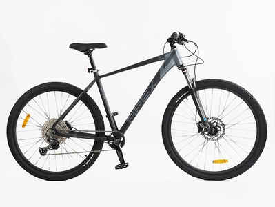 Велосипед 29 AL Corso «APEX» PX-40688 алюміній 19", (к-т SHIMANO Deore) чорно-сірий