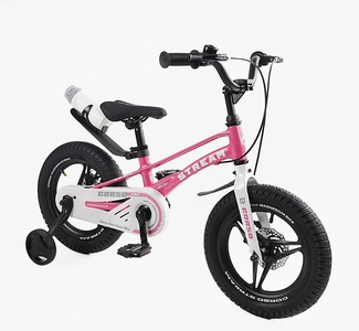 Дитячий велосипед 14 MG Corso «STREAM» SM-60180, магнієва рама, рожевий