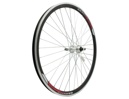 Колесо 27,5 зад, обід 2-ний чорний, втулка AL на промах, диск різьба