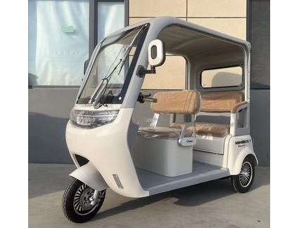 Трицикл з дашком Corso «MINIBUS» NB-690302, двигун 1500W, акумулятор 72V 36Ah графеновий, білий + 1 ящик. акум, колеса 10"