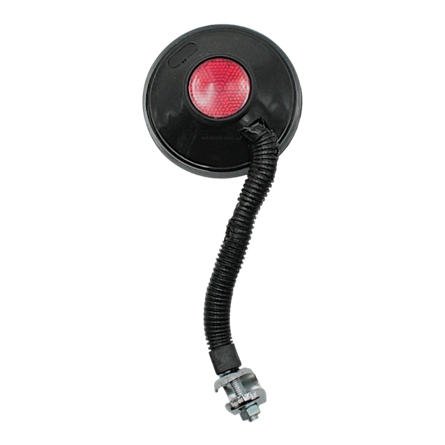 Дзеркало кругле з катафотом червоним               /5/ фото westvelo.com