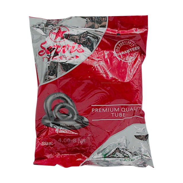 Камера "8" 4.00-8 SERVIS Пакистан. кривий ніпель фото westvelo.com
