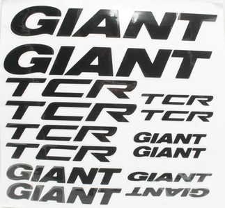 Наклейки GIANT TCR білий фон, чорні