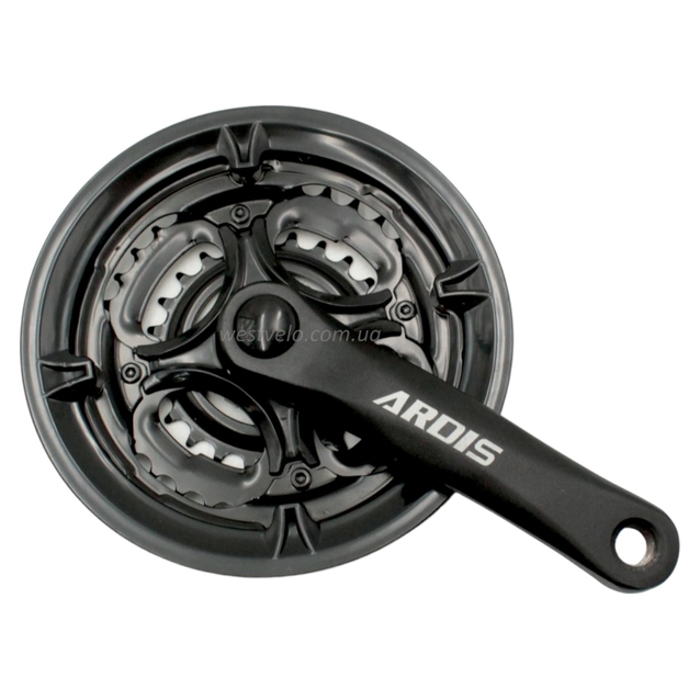 Система шатунів мтв мала ARDIS AL, чорна (24/34/42Т) L-152мм. фото westvelo.com