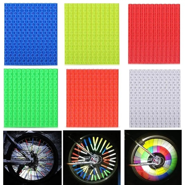 Світловідбиваючі трубки на спиці, сині фото westvelo.com