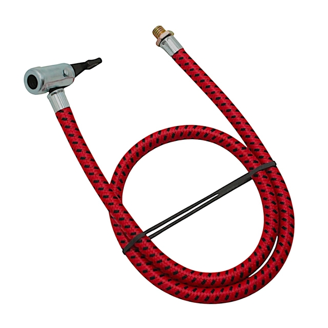 Шланг насоса авто гума-тканина, червоний (ST.наконеч)  L- 62см фото westvelo.com