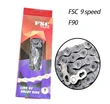 Ланцюг спорт 9 передач FSC нікель, (F90 1/2x3/32) 116 ланок + замок фото westvelo.com
