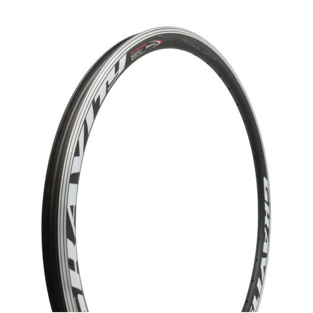 Обід 27.5 подвійний чорний круглий GRAVITY (14Gx36H) фото westvelo.com