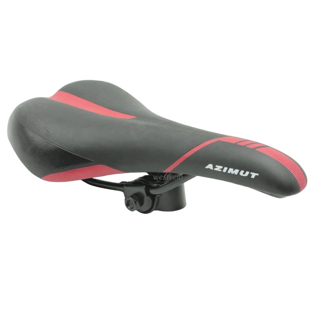 Сідло мтв AZIMUT чорно-малинове фото westvelo.com
