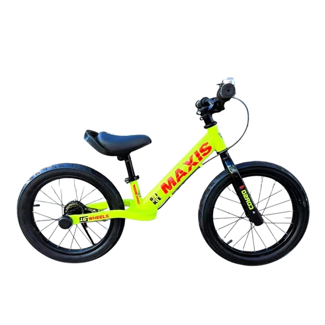 Велобіг 16 Corso надувні колеса, сталева рама «MAXIS» MX-65049 жовтий фото westvelo.com