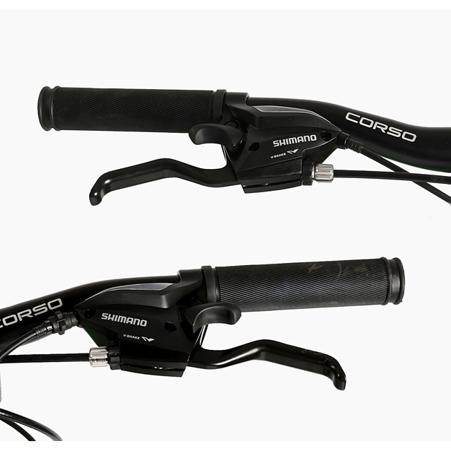 Велосипед 24 AL Corso «CONCEPT» CP-24266 алюміній 11", (к-т SHIMANO) чорно-червоний фото westvelo.com