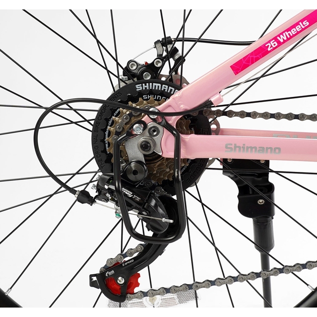 Велосипед 26 AL Corso «PULSAR» PL-26509 алюміній 13", (к-т SHIMANO) рожевий фото westvelo.com