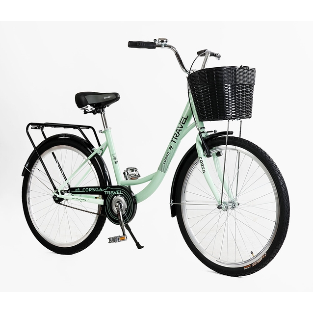 Міський велосипед 26 ST Corso «TRAVEL» TL-26727 сталь 16,5", м'ятний (+к/к/б) фото westvelo.com