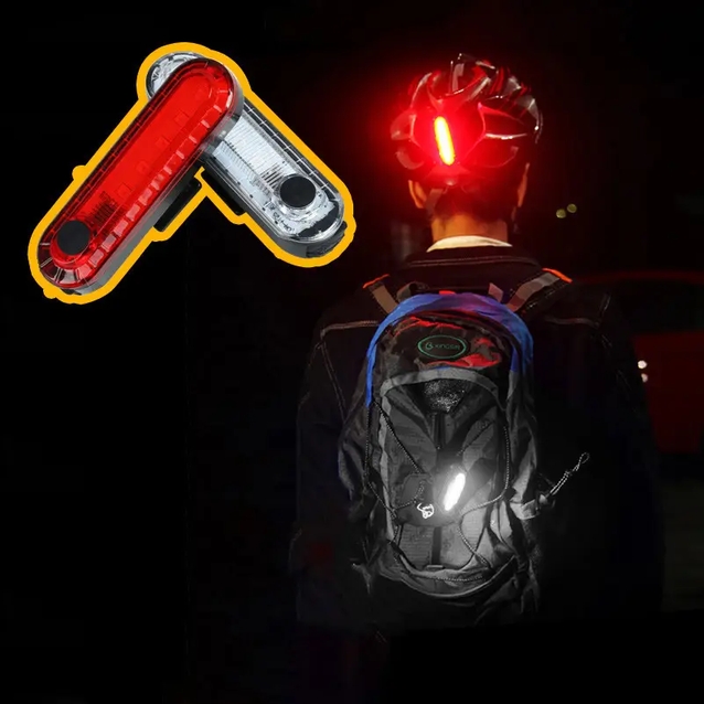 Мигалка на usb зарядку зад №056 VOLCANO червона з акумулятором (362) фото westvelo.com