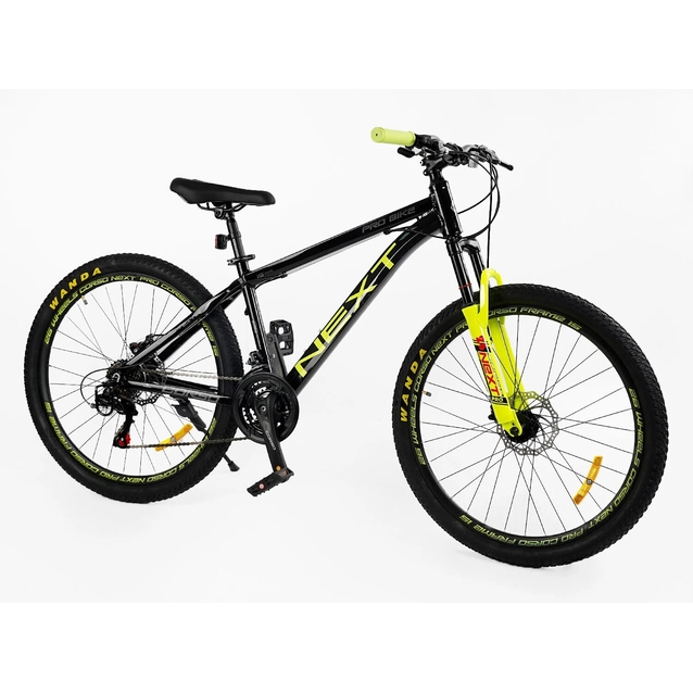 Велосипед 26 AL Corso «NEXT» NX-26167 алюміній 15", (к-т SHIMANO) чорно-жовтий фото westvelo.com