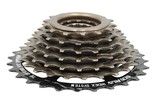 Зірка задня різьбова 7-рик SUNRUN M728 чорно-коричнева (14-28T) фото westvelo.com