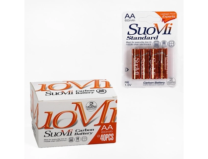 Батарейки пальчикові «SuoMi» C 66691, АА 1,5V (4шт) (600mAh)